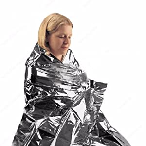 Mantas térmicas de Mylar de la hoja de la emergencia de Leberna 59 pulgadas x 87 pulgadas (paquete de 10)