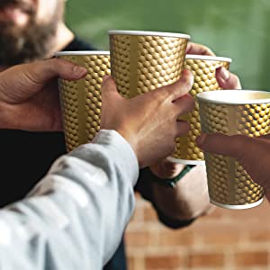 Partido metálico Rose Gold Cups, cuchara de la tapa, Rose Gold Party Decorations, decoraciones nupciales de la ducha, tazas de café 2