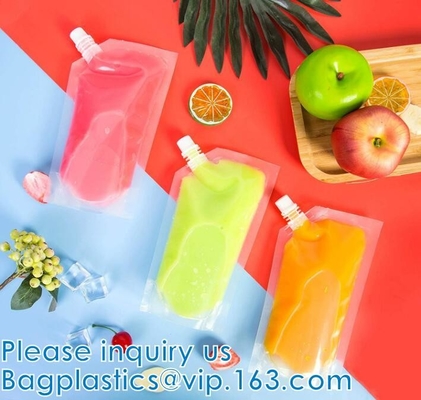 Bolsos del licor, bolsas de pie de la bebida, frasco ocultable del alcohol para las bebidas frías y calientes, reutilizable