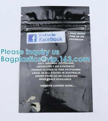 Bolso herbario del tabaco, bolso de la hoja del té, bolsa resistente del bolso del niño Zip lockk del bolso de mylar, papel de aluminio Pac de papel