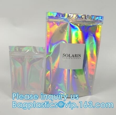 Bolsos de Mylar de la hoja, bolsos de la bolsa de la hoja, bolsos multifuncionales del almacenamiento, reutilizable, reciclable, que se puede volver a sellar