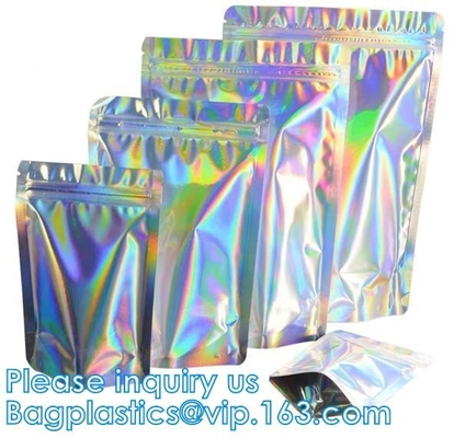 Bolsos de Mylar de la hoja, bolsos de la bolsa de la hoja, bolsos multifuncionales del almacenamiento, reutilizable, reciclable, que se puede volver a sellar