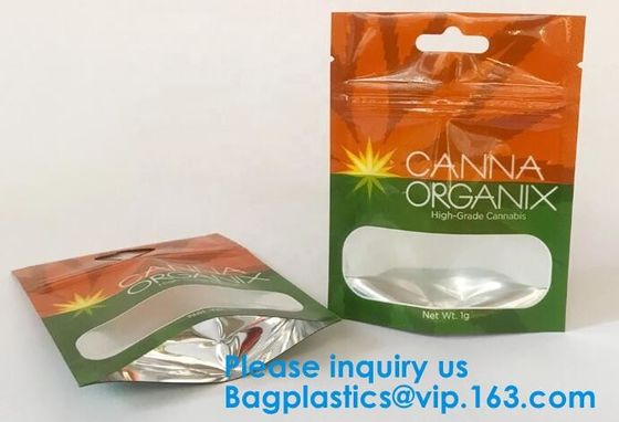 Bolsa Zip lockk que se puede volver a sellar, bolsos de Mylar, bolsos que se puede volver a sellar de la prueba del olor, bolso de la bolsa del papel de aluminio