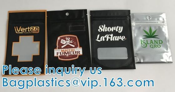 Bolsa Zip lockk que se puede volver a sellar, bolsos de Mylar, bolsos que se puede volver a sellar de la prueba del olor, bolso de la bolsa del papel de aluminio