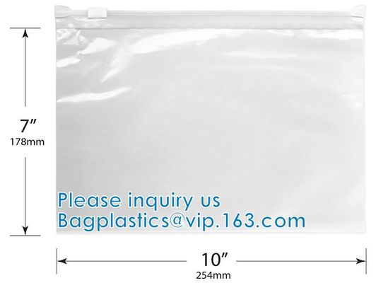 Coloqúese encima de bolsa con el cierre de la diapositiva, bolsos Zip lockk que se puede volver a sellar de Mylar, lacre de la cremallera, sello del apretón, cerradura del sello de la diapositiva