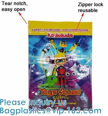 Bolsa autoadhesiva de la cremallera, bolsos que se puede volver a sellar de la prueba del olor, prenda impermeable del cierre superior de cremallera, almacenamiento de la comida, Zip lockk resistente