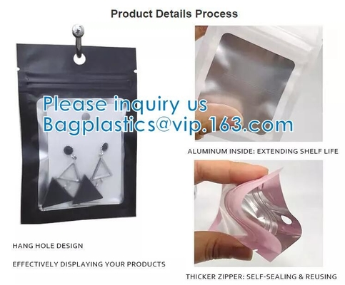 La bolsa formada especial, laminó la bolsa plástica de Mylar con Hang Hole, pequeño regalo que empaquetaba, Toy Sealed Packaging Bags