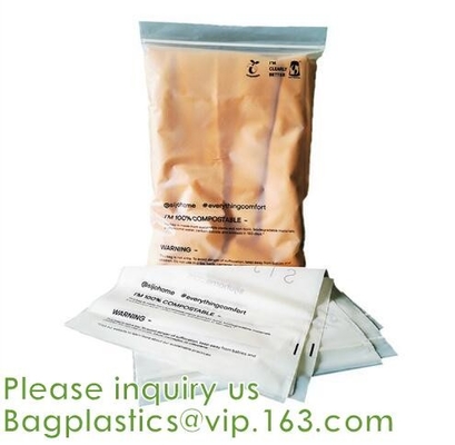 Empaquetado appreal biodegradable, ropa interior abonable de la cremallera del almidón de maíz del Pla, ropa, piel, ropa