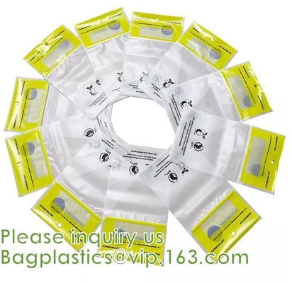 Los bolsos del paquete de la cachemira de la cremallera del PLA, ropa biodegradable, visten el empaquetado, reciclable, reutilizable