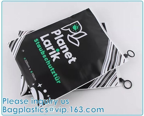 Los bolsos del paquete de la cachemira de la cremallera del PLA, ropa biodegradable, visten el empaquetado, reciclable, reutilizable