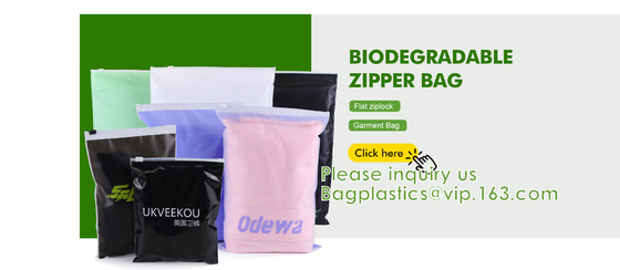 Zip lockk helado respetuoso del medio ambiente abonable de la ropa, disponible, prenda impermeable, a prueba de polvo