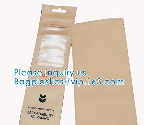 Levántese la bolsa con el Zip lockk que se puede volver a sellar y la ventana clara, lámina de mylar multiusos, tamaño pequeño, de aluminio