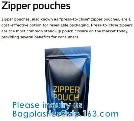 Levántese la bolsa con el Zip lockk que se puede volver a sellar y la ventana clara, lámina de mylar multiusos, tamaño pequeño, de aluminio