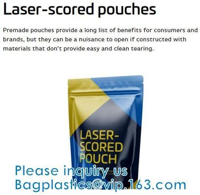 Levántese la bolsa con el Zip lockk que se puede volver a sellar y la ventana clara, lámina de mylar multiusos, tamaño pequeño, de aluminio