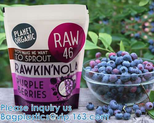 Levántese la bolsa con el Zip lockk que se puede volver a sellar y la ventana clara, lámina de mylar multiusos, tamaño pequeño, de aluminio