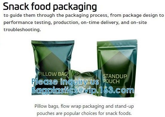 Bolsa del papel de Kraft, bolsos de la prueba del olor, prenda impermeable para el almacenamiento de la comida, Zip lockk resistente del cierre superior de cremallera, termosoldable