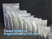 Jumbo de aluminio alrededor de los bolsos inferiores de la hoja, embalaje flexible, bolsos que se puede volver a sellar, empaquetado farmacéutico