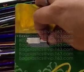 Bolsos que se puede volver a sellar de la bolsa, bolsos de la hoja de la cremallera del resbalador, empaquetado farmacéutico, alimento para animales que empaqueta, empaquetado del té
