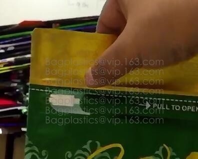 Bolsos que se puede volver a sellar de la bolsa, bolsos de la hoja de la cremallera del resbalador, empaquetado farmacéutico, alimento para animales que empaqueta, empaquetado del té