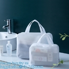 Los artículos de tocador helados de EVA Cosmetic Tote Bag Travel empaquetan al organizador impermeable Pouches With Handle del maquillaje