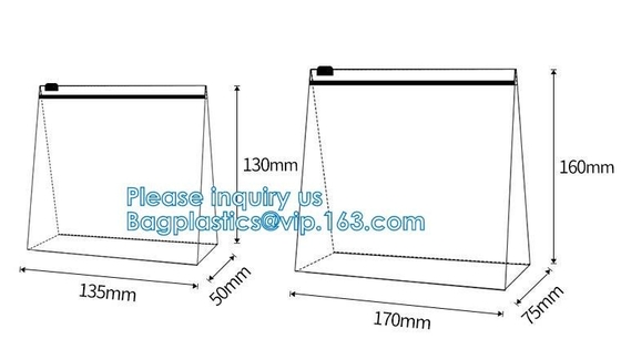 La bolsa transparente personalizada diaria portátil de la cremallera del Pvc del diseño empaqueta el bolso cosmético del embrague de cuero