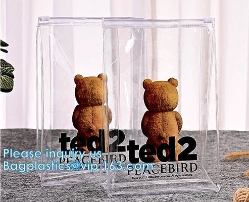 El PVC de encargo de Logo Printing heló la bolsa Zip lockk de la cremallera del resbalador del bolso del envase de plástico de la ropa del traje de baño