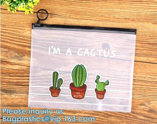 El PVC de encargo de Logo Printing heló la bolsa Zip lockk de la cremallera del resbalador del bolso del envase de plástico de la ropa del traje de baño