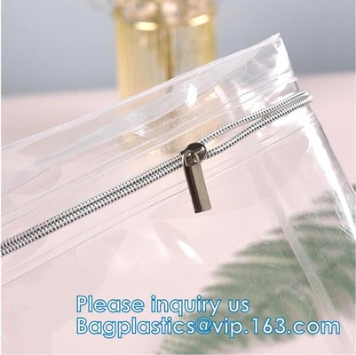 Bolso del almacenamiento de la ropa, organizador With Reinforced Handle, bolsos del almacenamiento del vinilo, cremalleras duales, totalizadores de mudanza del maquillaje