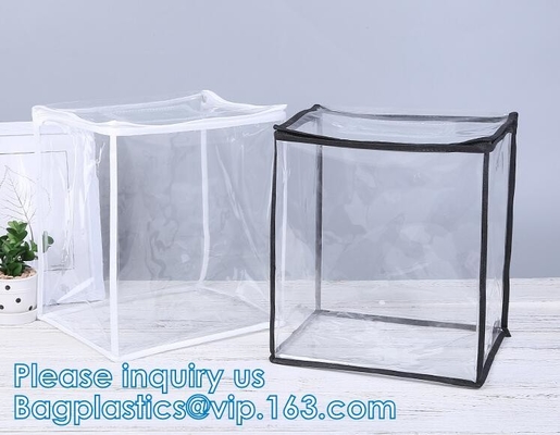 Tamaño multi, bolsos del guardapolvo del almacenamiento del bolso, bolso y monedero, cremallera robusta de Holder With Handle del organizador del PVC