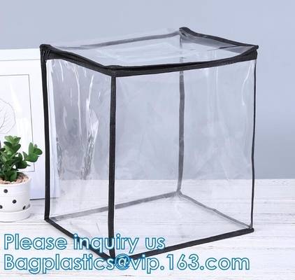 Tamaño multi, bolsos del guardapolvo del almacenamiento del bolso, bolso y monedero, cremallera robusta de Holder With Handle del organizador del PVC