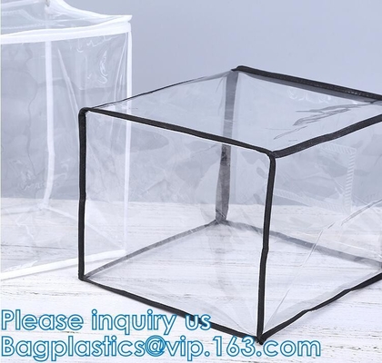 Tamaño multi, bolsos del guardapolvo del almacenamiento del bolso, bolso y monedero, cremallera robusta de Holder With Handle del organizador del PVC