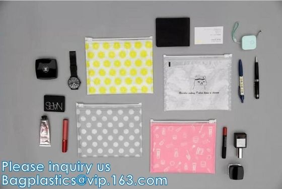 Bolso de burbuja Zip lockk del aire antichoque del resbalador, burbuja coloreada que empaqueta, bolsa de empaquetado de la cremallera cosmética del maquillaje