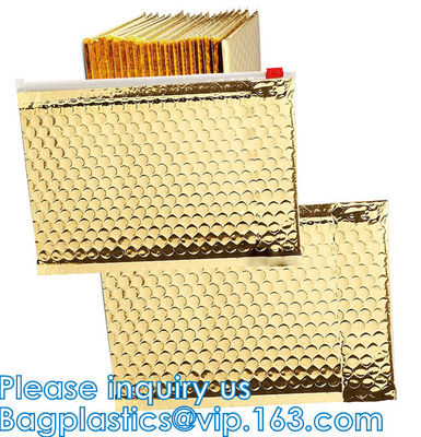 Bolso de burbuja Zip lockk del aire antichoque del resbalador, burbuja coloreada que empaqueta, bolsa de empaquetado de la cremallera cosmética del maquillaje