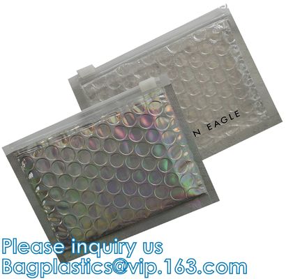 Sobre metálico de la burbuja de la hoja, bolsos de burbuja Zip lockk, sobres de envío postales, burbuja aluminizada Maile de la hoja