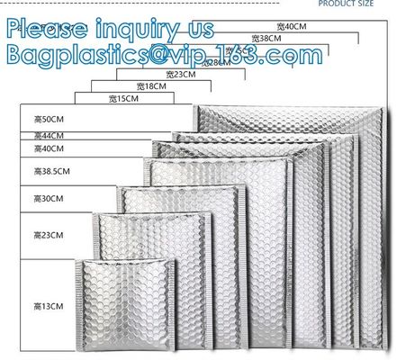 Matte Glossy Holographic Zip lockk Bags metálico reutilizable, cremallera cosmética reconectable del resbalador de la bolsa de la burbuja que embala