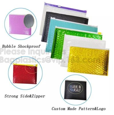 Cerradura rellenada de la cremallera del bolso de burbuja, Matt Mesh Eva Zip lockk Bubble Bag/Eva Zip lockk Bag For Perfume con el logotipo de encargo