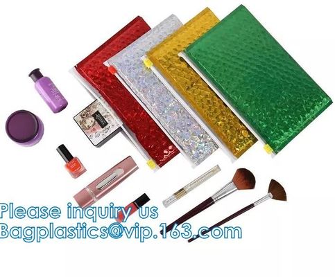 Cerradura rellenada de la cremallera del bolso de burbuja, Matt Mesh Eva Zip lockk Bubble Bag/Eva Zip lockk Bag For Perfume con el logotipo de encargo