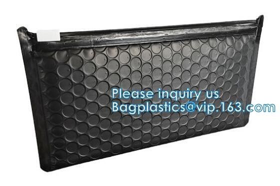 Bolso de empaquetado de envío de la burbuja del trabajo del Zip lockk del aire del resbalador del anuncio publicitario, bolsa rellenada belleza, bolsos de envío, sobres