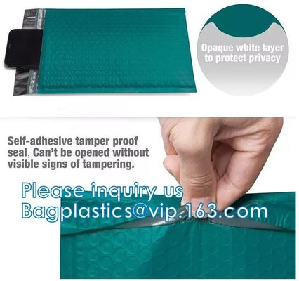 Bolso de empaquetado de envío de la burbuja del trabajo del Zip lockk del aire del resbalador del anuncio publicitario, bolsa rellenada belleza, bolsos de envío, sobres