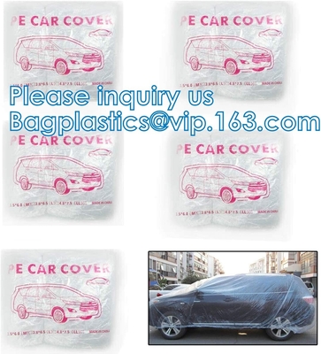 El coche disponible cubre la ropa, cubierta universal previene el polvo para el coche, cubiertas del vehículo, con la banda elástica