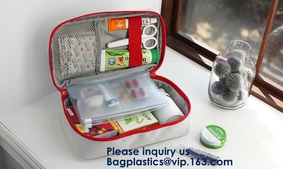 Los bolsos de los primeros auxilios, Kit Bag, bolso médico del almacenamiento, bolsa portátil, medicina de la emergencia, las píldoras prácticas embolsan