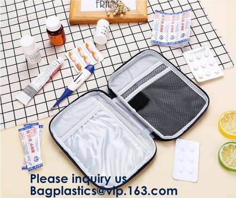 Los bolsos de los primeros auxilios, Kit Bag, bolso médico del almacenamiento, bolsa portátil, medicina de la emergencia, las píldoras prácticas embolsan