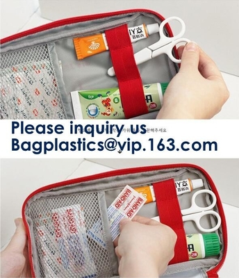 Los bolsos de los primeros auxilios, Kit Bag, bolso médico del almacenamiento, bolsa portátil, medicina de la emergencia, las píldoras prácticas embolsan