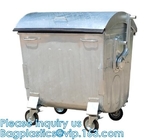 Basura de acero galvanizada, compartimiento del Wheelie de la basura, bote de basura, plataformas, cajones, envases de la distribución, caja de la manga