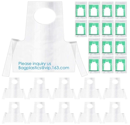 Delantal disponible protector médico, DELANTAL del CPE, con el lazo del pulgar, cocina, fuentes dentales, cocinero, atención sanitaria