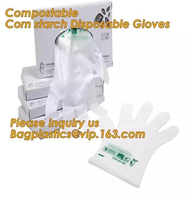 Limpieza del hogar, guantes disponibles protectores amistosos, biodegradables y abonablees, médicos Eco- de la mano