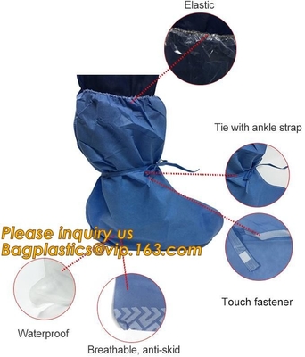 Productos de la seguridad, plástico disponible, médico antirresbaladizo, interior, cubiertas del zapato, material impermeable del CPE del PE