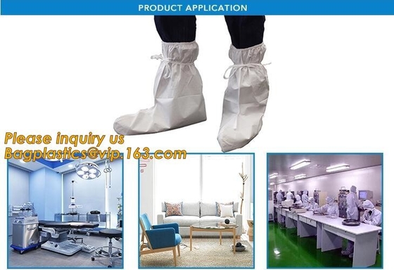 Productos de la seguridad, plástico disponible, médico antirresbaladizo, interior, cubiertas del zapato, material impermeable del CPE del PE