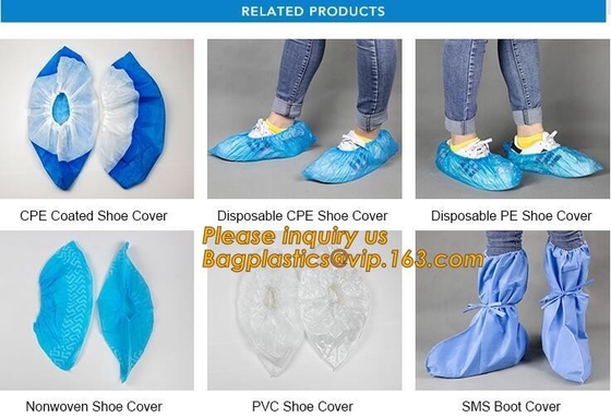 Productos de la seguridad, plástico disponible, médico antirresbaladizo, interior, cubiertas del zapato, material impermeable del CPE del PE
