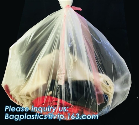 El lavadero soluble en agua del viaje de Pva empaqueta la bolsa de plástico de Pva, bolso soluble en agua disponible de PVA para la infección del hospital